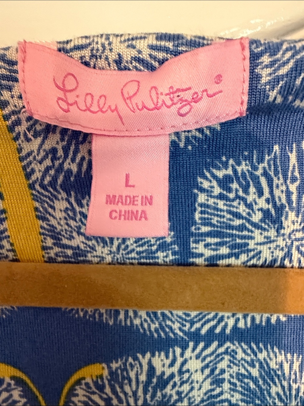 Lilly Pulitzer Blue and Yellow Ruffle-Front Printed Midi Dress - Picture 2 of 5